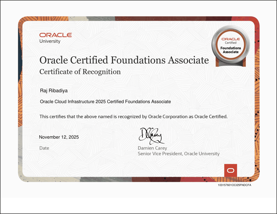 Oracle Cloud Foundations Associate