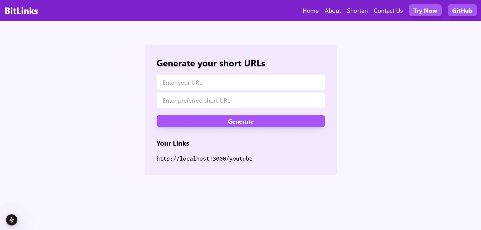 Bitlink Clone